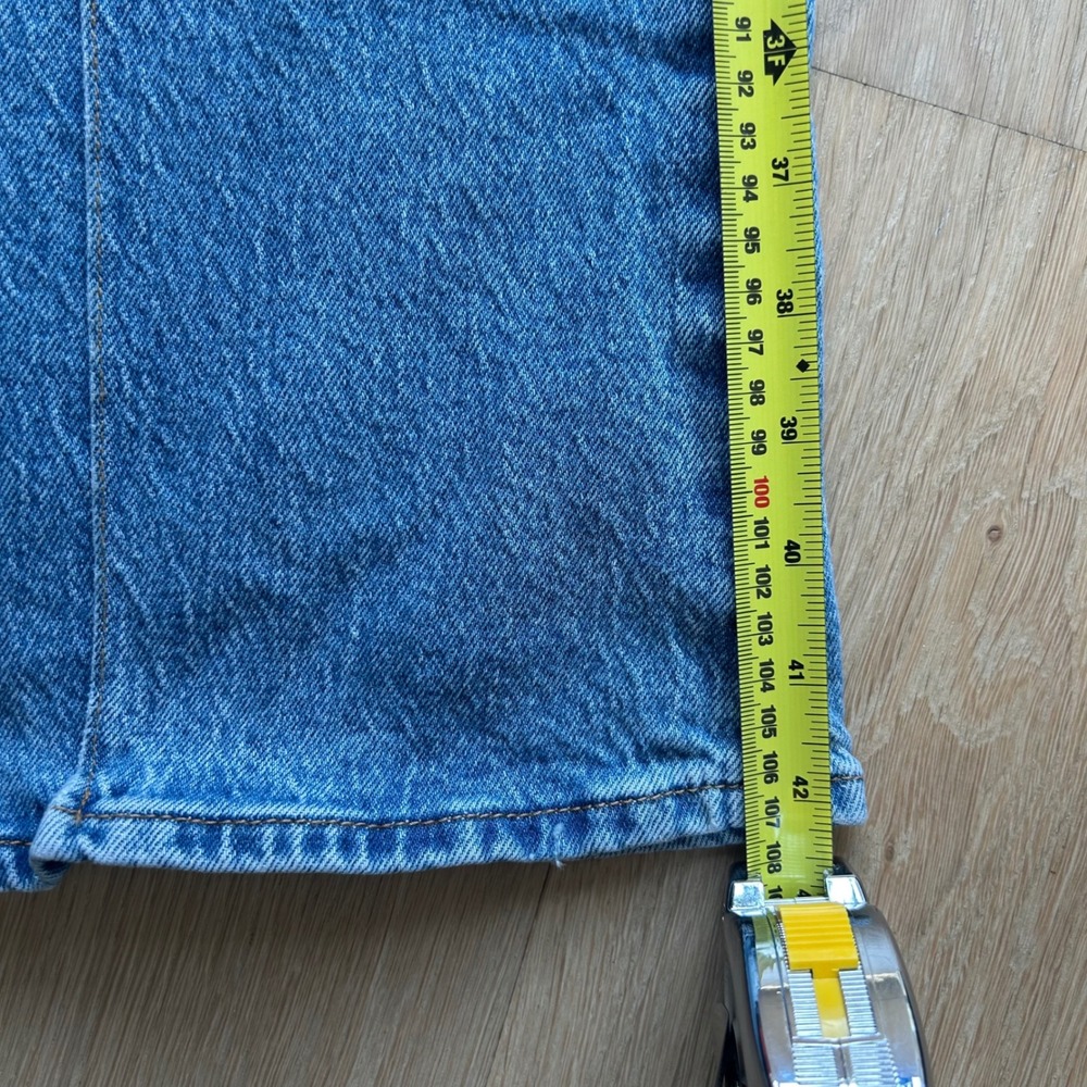 Levi's Ribcage Bell Jeans 27x32 Blue High Rise Flare Leg Denim Hippie Boho Retro - Picture 9 of 12